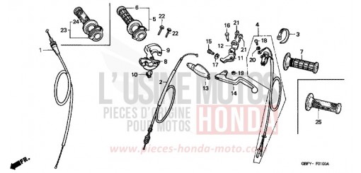 COMMUTATEUR/CABLE CR80RB2 de 2002